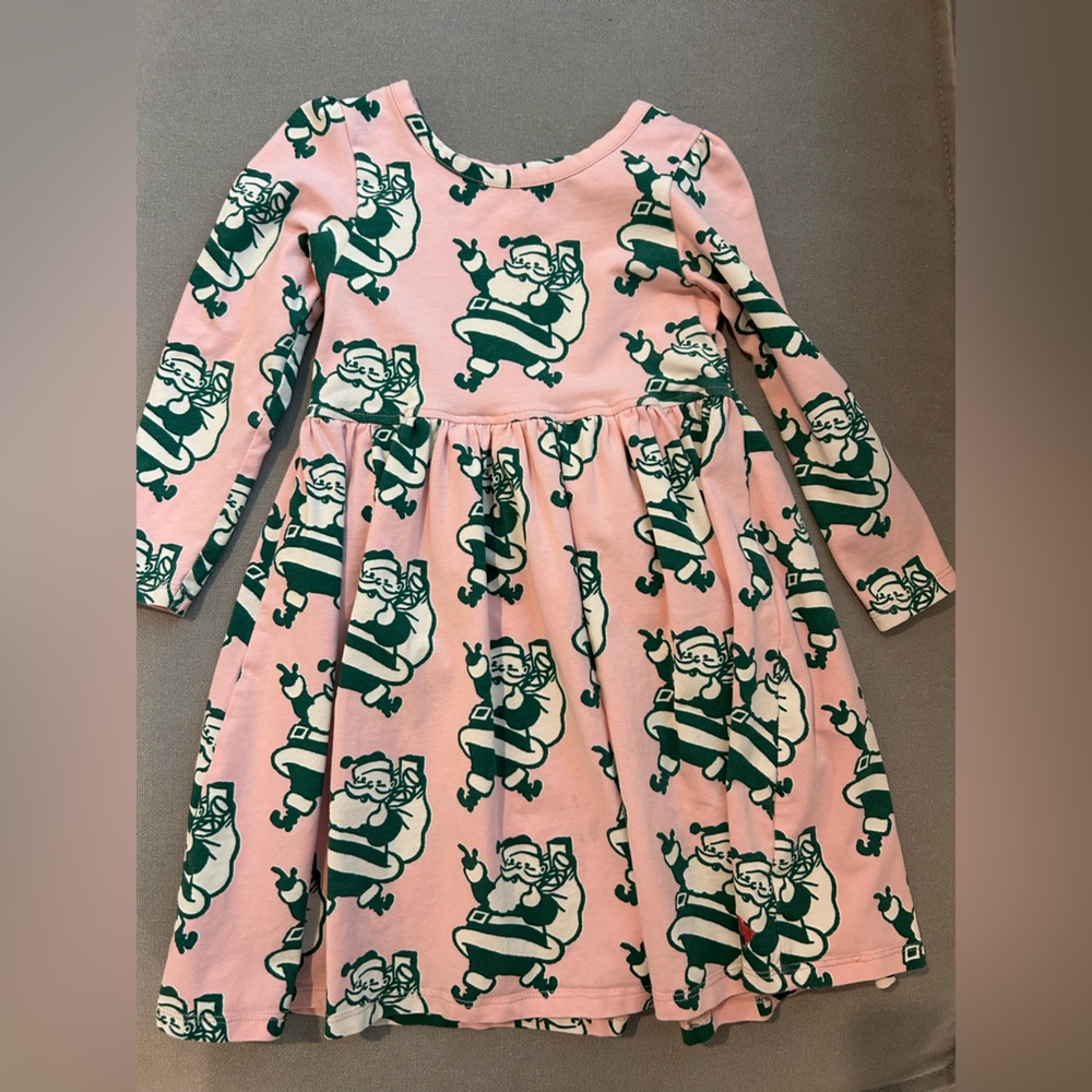 Pink Chicken Dress- Holly Jolly Santa